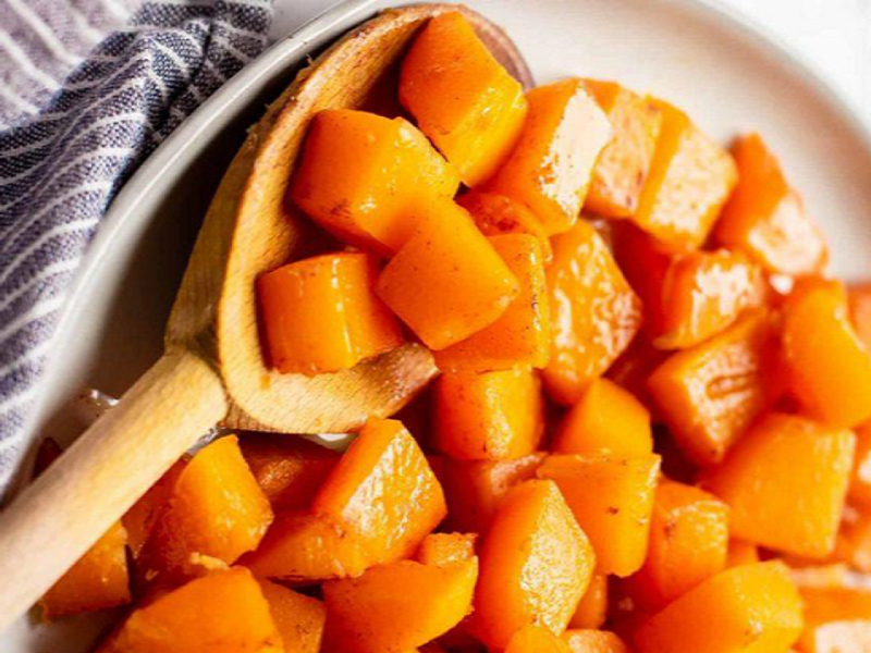 Candied butternut squash